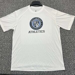 Bellarmine College Shirt Men Large White BSN Sports Short Sleeve‎ Crew Neck L
